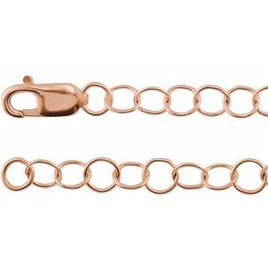 Ankerkjede CH1102 i 14K roségull – 3.5 mm – 45.72 cm