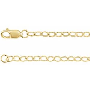 Ankerkjede CH1215 i 14K gult gull – 2.5 mm – 50.8 cm