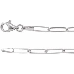 Binderskjede CH1094 i 14K hvitt gull – 2.6 mm – 60.96 cm