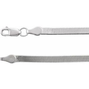 Fiskebeinkjede CH1109 i 14K hvitt gull – 2.8 mm – 45.72 cm