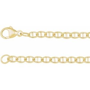 Ankerkjede i 14K gull – 2,6 mm – 45–60 cm