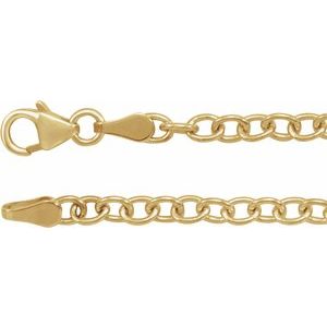 Ankerkjede i 14K gull – 3,25 mm – 45–60 cm