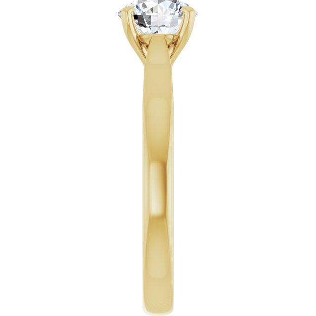Caroline – Solitærring med laboratoriedyrket diamant, 1 ct – 14 kt gult gull – bilde 4