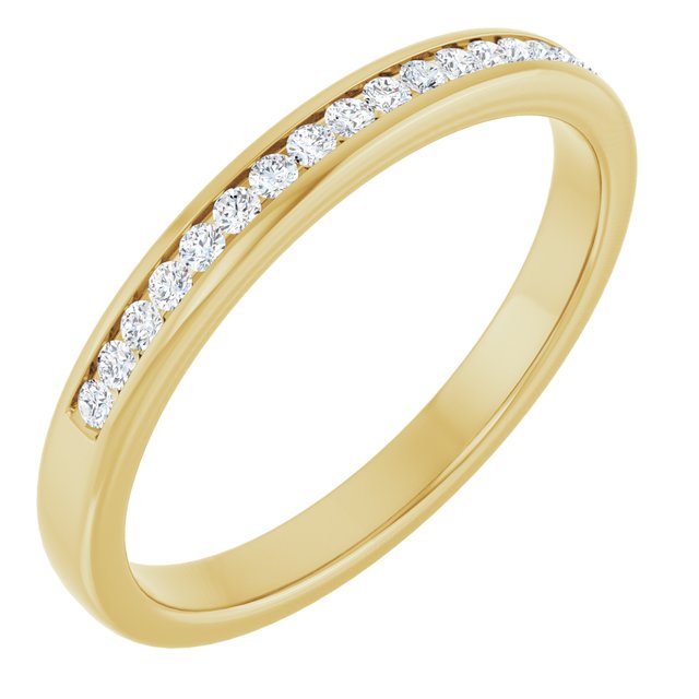 Ring i 14 kt gult gull med laboratoriedyrket diamant, 0,25 ct totalt fra Smykke24