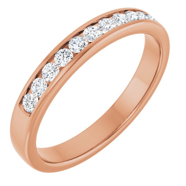 Ring i 14 kt roségull med laboratoriedyrket diamant, 0,375 ct totalt fra Smykke24