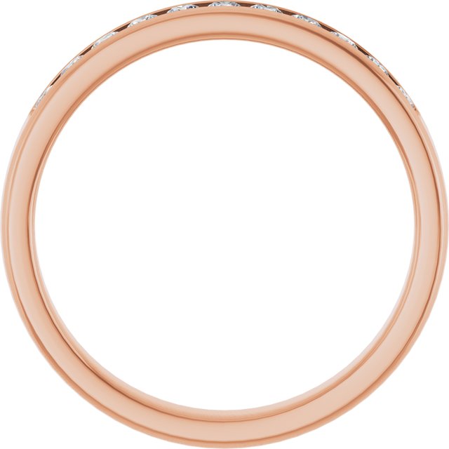 Ring i 14 kt roségull med laboratoriedyrket diamant, 0,375 ct totalt fra Smykke24