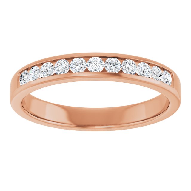 Ring i 14 kt roségull med laboratoriedyrket diamant, 0,375 ct totalt fra Smykke24