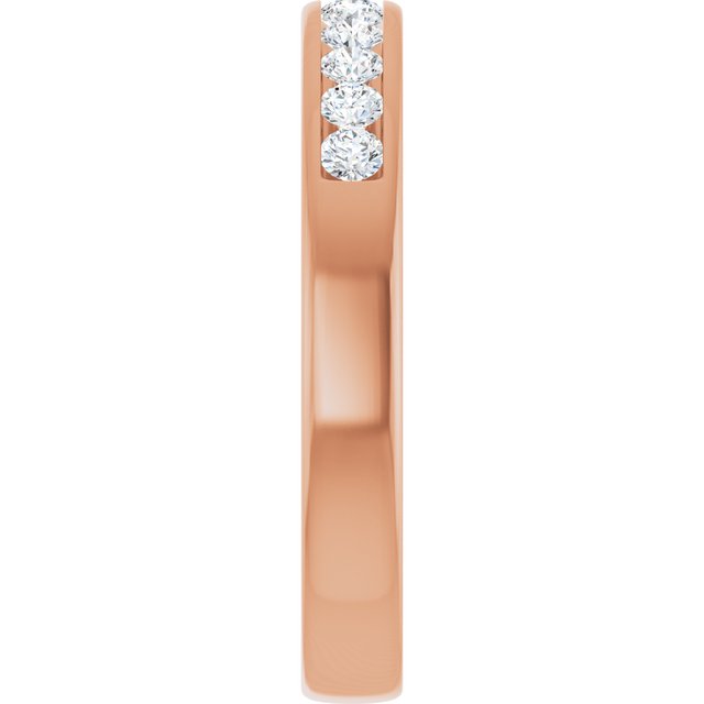 Ring i 14 kt roségull med laboratoriedyrket diamant, 0,375 ct totalt fra Smykke24