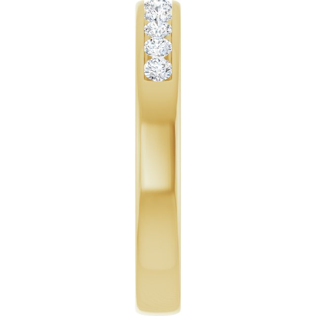 Ring i 14 kt gult gull med laboratoriedyrket diamant, 0,375 ct totalt fra Smykke24