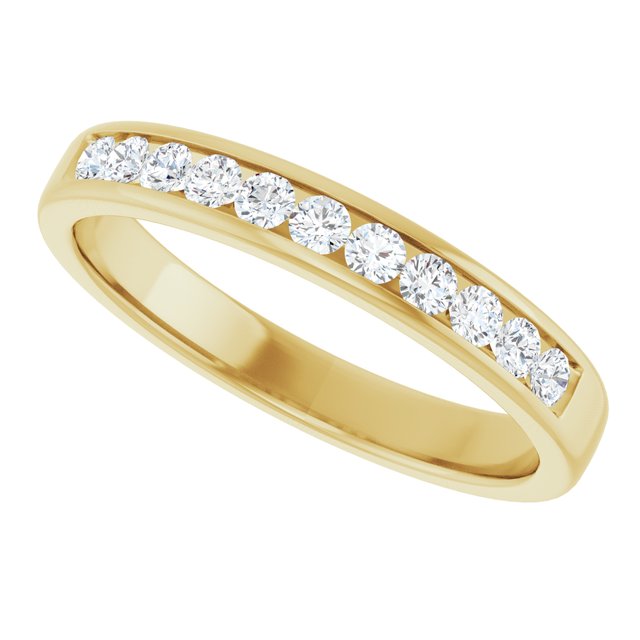 Ring i 14 kt gult gull med laboratoriedyrket diamant, 0,375 ct totalt fra Smykke24