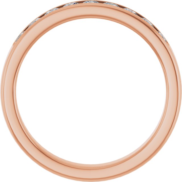 Ring i 14 kt roségull med laboratoriedyrket diamant, 0,75 ct totalt fra Smykke24