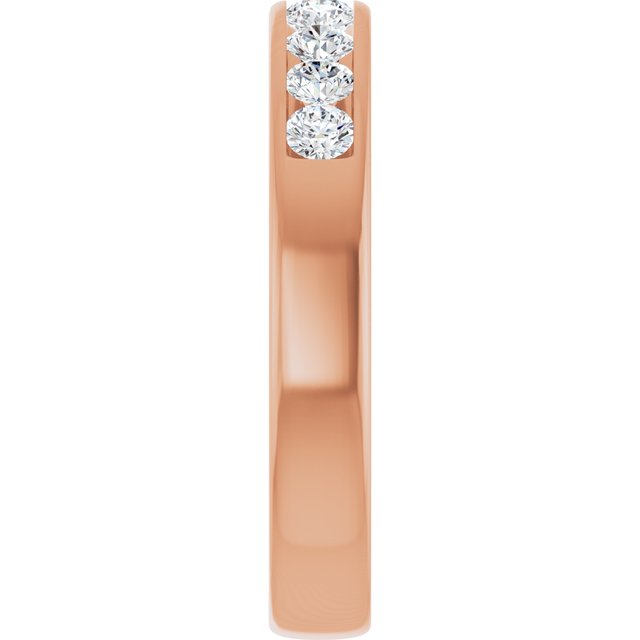 Ring i 14 kt roségull med laboratoriedyrket diamant, 0,75 ct totalt fra Smykke24