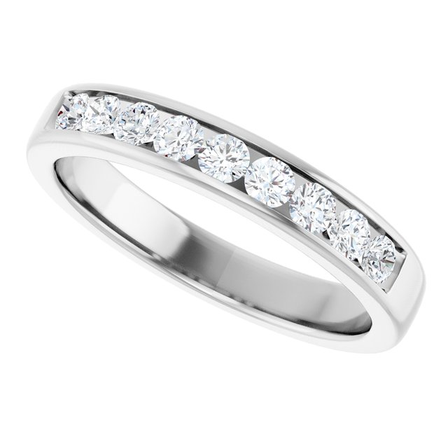 Ring i 14 kt hvitt gull med laboratoriedyrket diamant, 0,75 ct totalt fra Smykke24