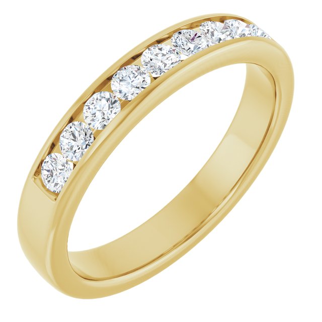 Ring i 14 kt gult gull med laboratoriedyrket diamant, 0,75 ct totalt fra Smykke24