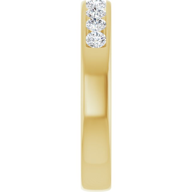 Ring i 14 kt gult gull med laboratoriedyrket diamant, 0,75 ct totalt fra Smykke24