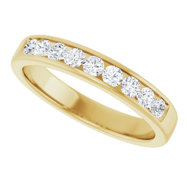 Ring i 14 kt gult gull med laboratoriedyrket diamant, 0,75 ct totalt fra Smykke24