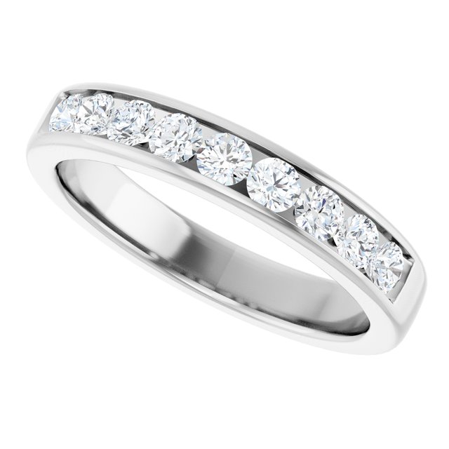 Ring i 14 kt hvitt gull med laboratoriedyrket diamant, 0,75 ct totalt fra Smykke24