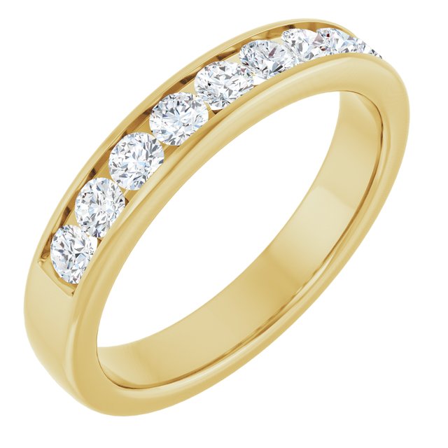 Ring i 14 kt gult gull med laboratoriedyrket diamant, 0,75 ct totalt fra Smykke24