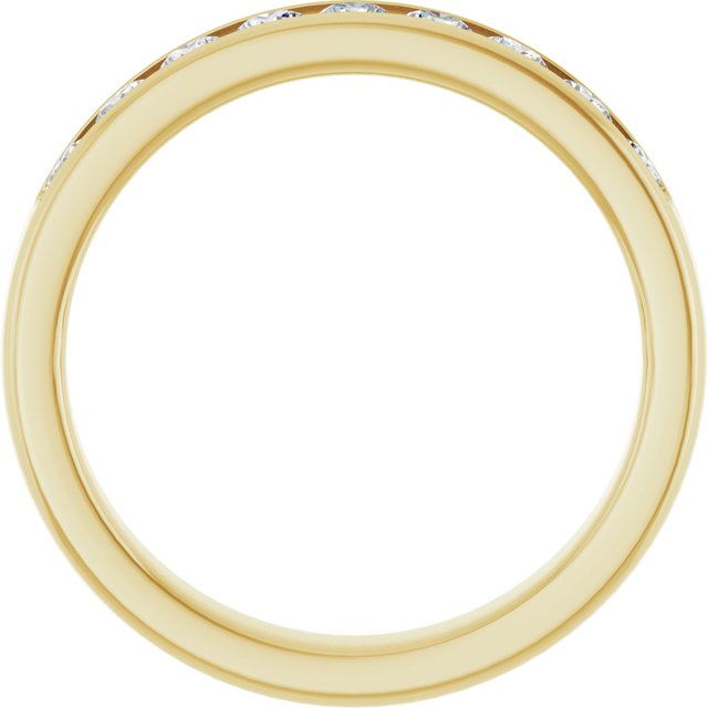Ring i 14 kt gult gull med laboratoriedyrket diamant, 0,75 ct totalt fra Smykke24