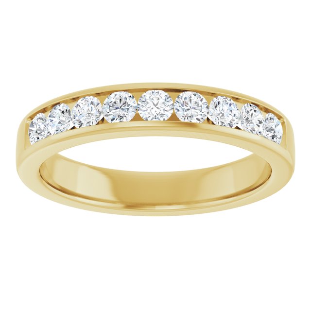 Ring i 14 kt gult gull med laboratoriedyrket diamant, 0,75 ct totalt fra Smykke24