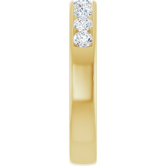 Ring i 14 kt gult gull med laboratoriedyrket diamant, 0,75 ct totalt fra Smykke24
