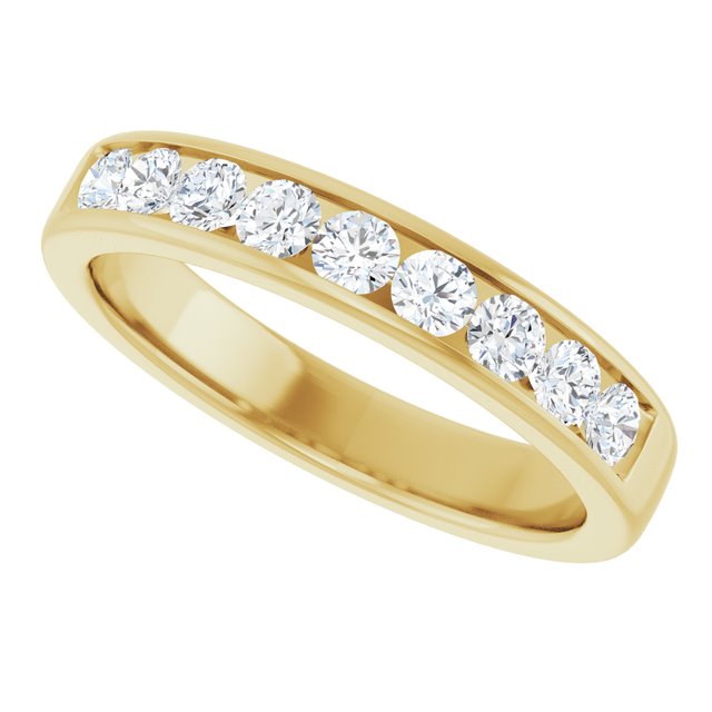 Ring i 14 kt gult gull med laboratoriedyrket diamant, 0,75 ct totalt fra Smykke24