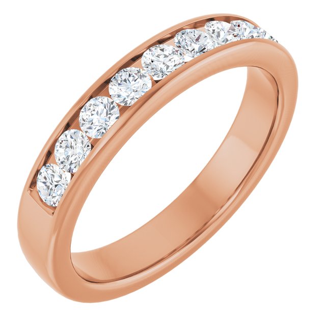 Ring i 14 kt roségull med laboratoriedyrket diamant, 0,75 ct totalt fra Smykke24