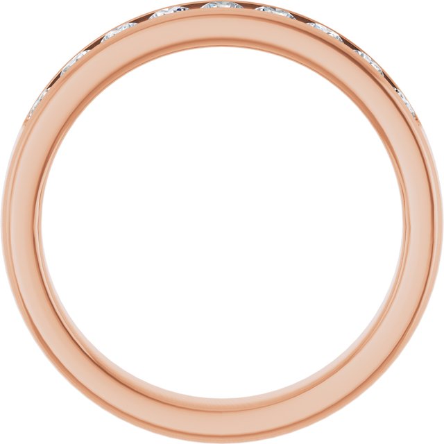 Ring i 14 kt roségull med laboratoriedyrket diamant, 0,75 ct totalt fra Smykke24