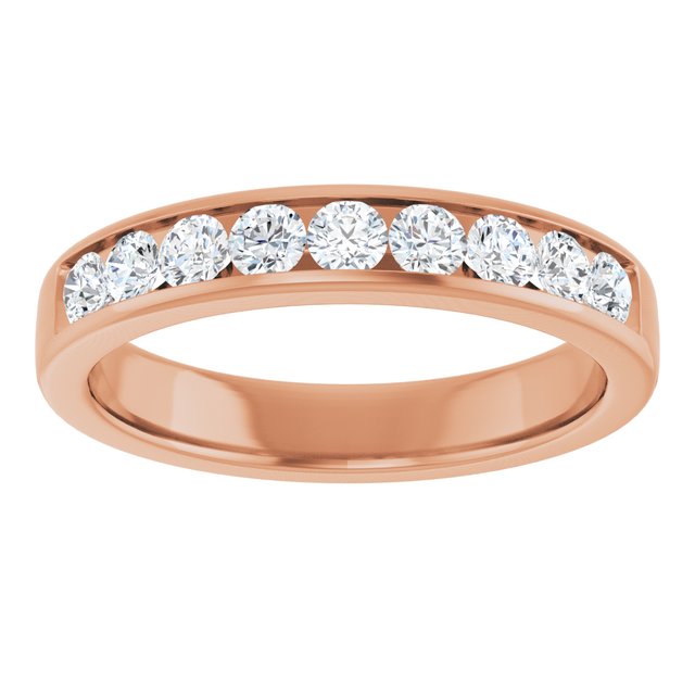 Ring i 14 kt roségull med laboratoriedyrket diamant, 0,75 ct totalt fra Smykke24