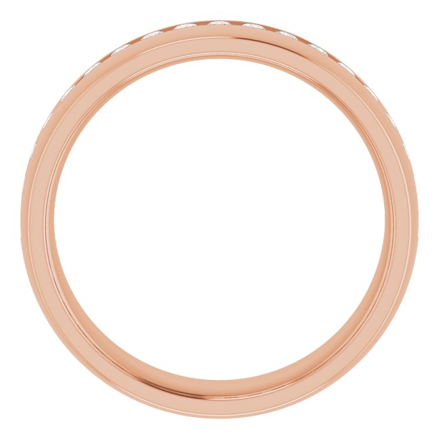 Ring i 14 kt roségull med laboratoriedyrket diamant, 0,50 ct totalt fra Smykke24