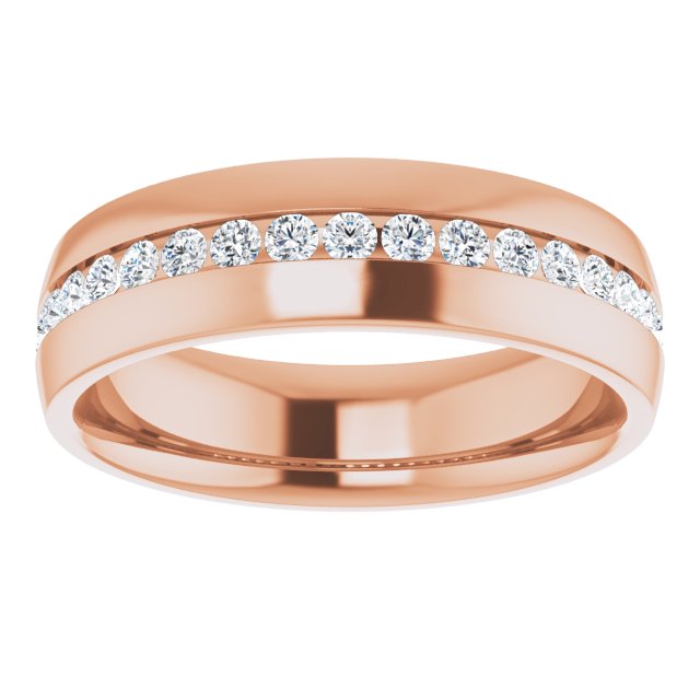 Ring i 14 kt roségull med laboratoriedyrket diamant, 0,50 ct totalt fra Smykke24