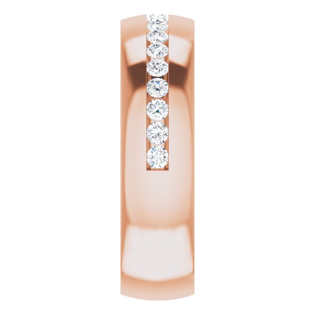 Ring i 14 kt roségull med laboratoriedyrket diamant, 0,50 ct totalt fra Smykke24