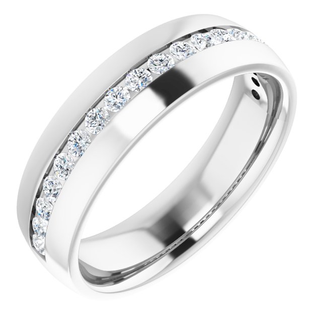 Ring i 14 kt hvitt gull med laboratoriedyrket diamant, 0,50 ct totalt fra Smykke24