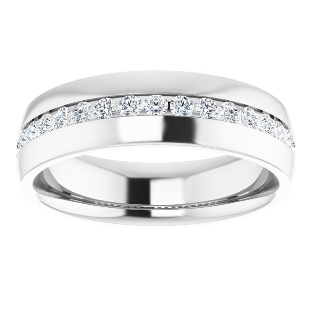 Ring i 14 kt hvitt gull med laboratoriedyrket diamant, 0,50 ct totalt fra Smykke24