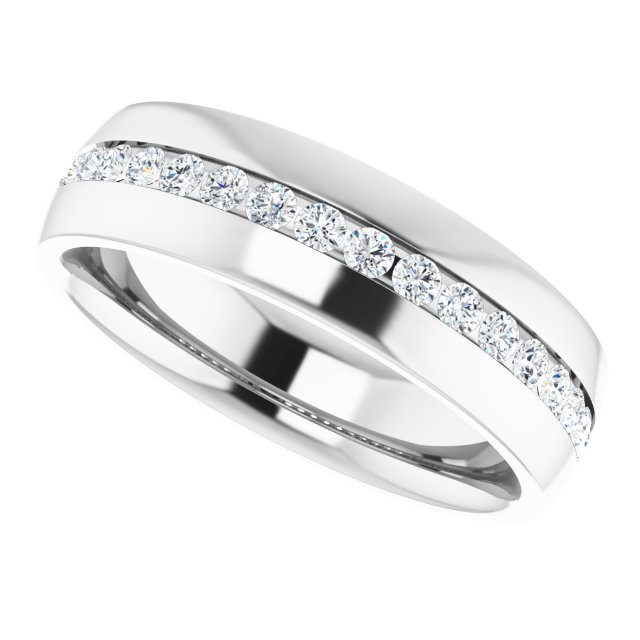 Ring i 14 kt hvitt gull med laboratoriedyrket diamant, 0,50 ct totalt fra Smykke24
