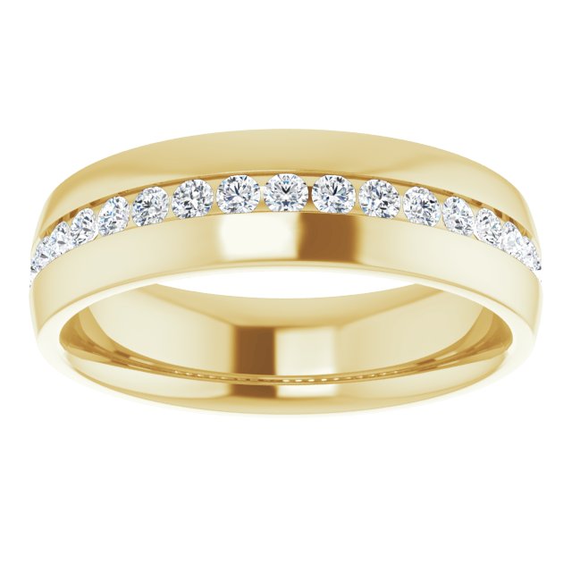 Ring i 14 kt gult gull med laboratoriedyrket diamant, 0,50 ct totalt fra Smykke24