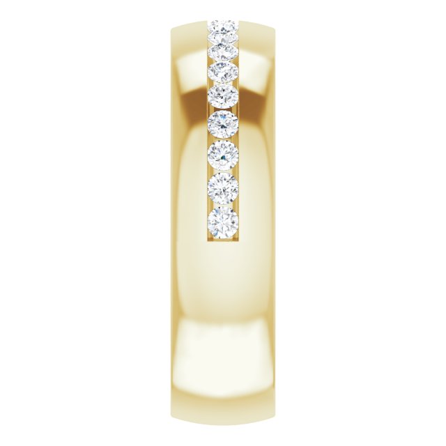 Ring i 14 kt gult gull med laboratoriedyrket diamant, 0,50 ct totalt fra Smykke24