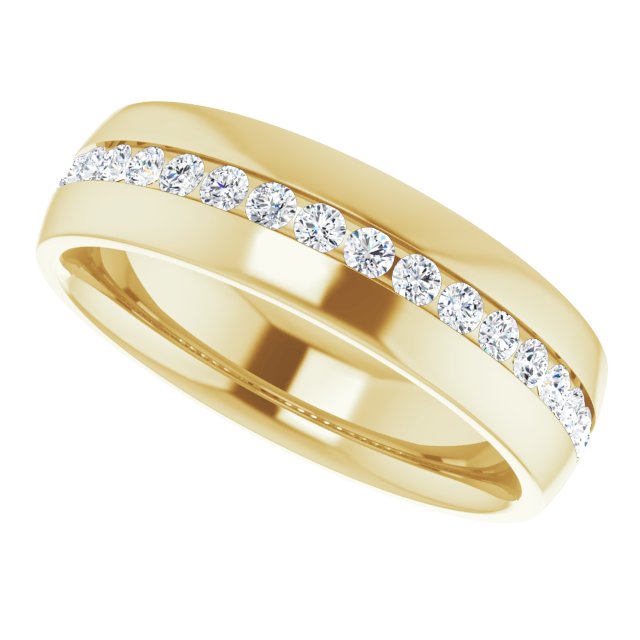 Ring i 14 kt gult gull med laboratoriedyrket diamant, 0,50 ct totalt fra Smykke24