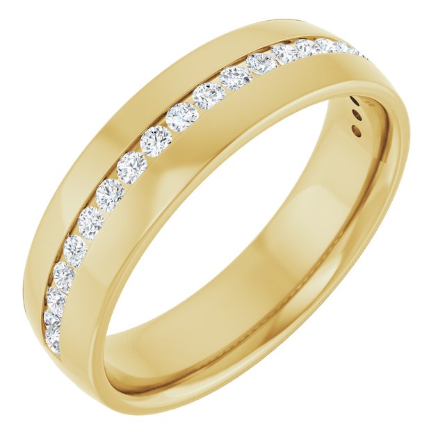 Ring i 14 kt gult gull med laboratoriedyrket diamant, 0,375 ct totalt fra Smykke24