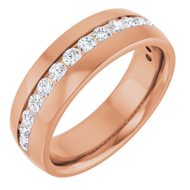 Ring i 14 kt roségull med laboratoriedyrket diamant, 1,00 ct totalt fra Smykke24