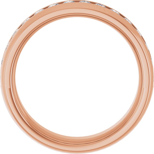 Ring i 14 kt roségull med laboratoriedyrket diamant, 1,00 ct totalt fra Smykke24
