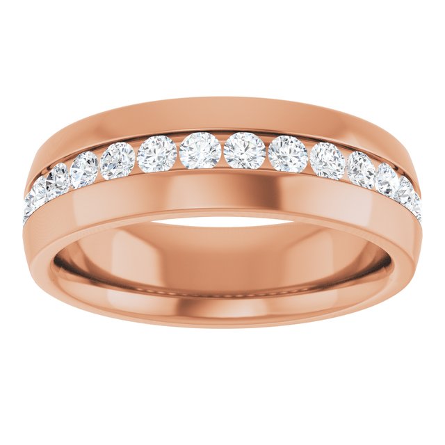 Ring i 14 kt roségull med laboratoriedyrket diamant, 1,00 ct totalt fra Smykke24
