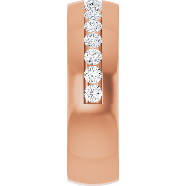 Ring i 14 kt roségull med laboratoriedyrket diamant, 1,00 ct totalt fra Smykke24