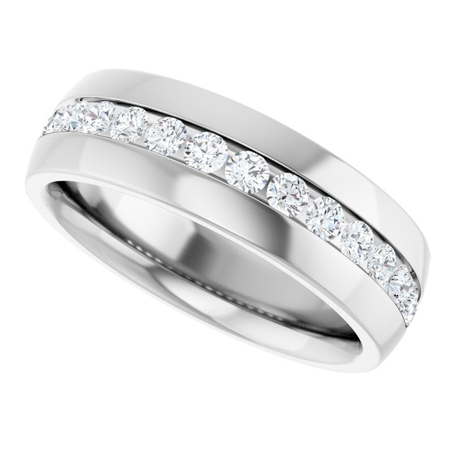 Ring i 14 kt hvitt gull med laboratoriedyrket diamant, 1,00 ct totalt fra Smykke24