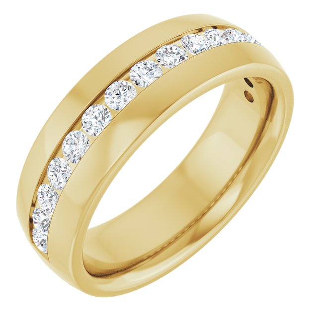 Ring i 14 kt gult gull med laboratoriedyrket diamant, 1,00 ct totalt fra Smykke24