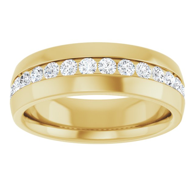 Ring i 14 kt gult gull med laboratoriedyrket diamant, 1,00 ct totalt fra Smykke24