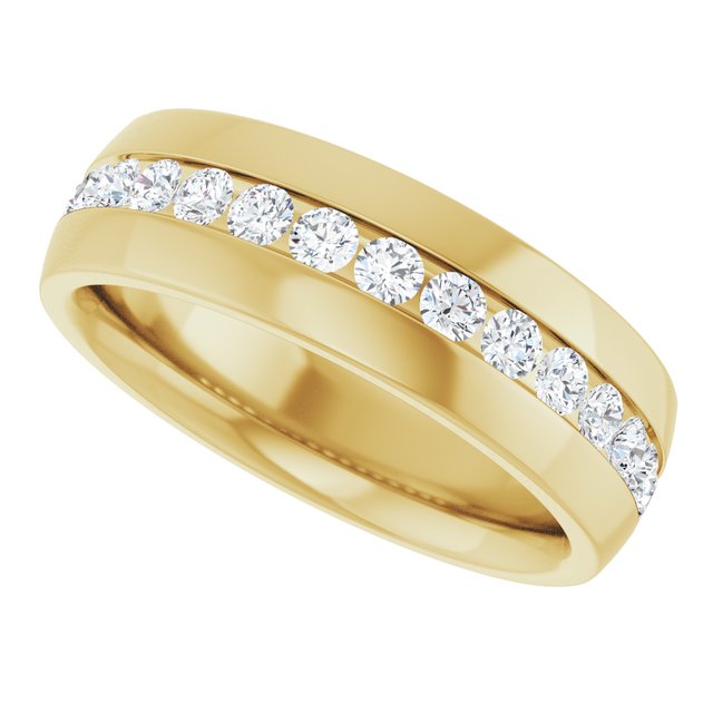 Ring i 14 kt gult gull med laboratoriedyrket diamant, 1,00 ct totalt fra Smykke24