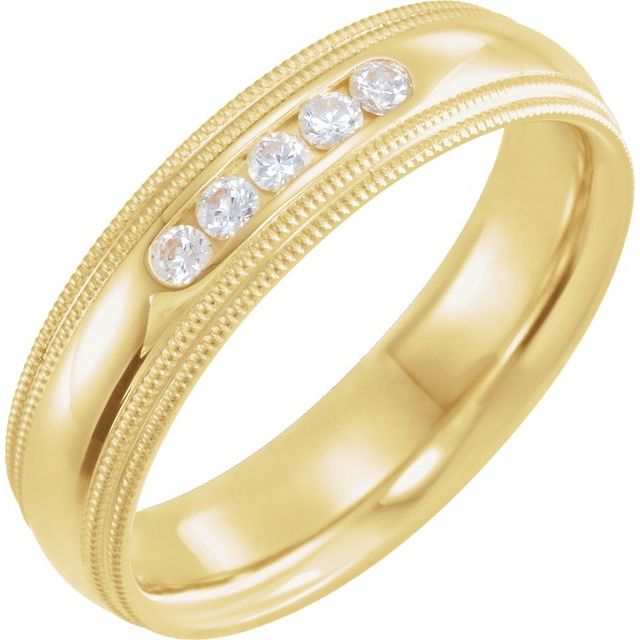 Diamantring i 14 kt gult gull, 0,20 ct totalt fra Smykke24