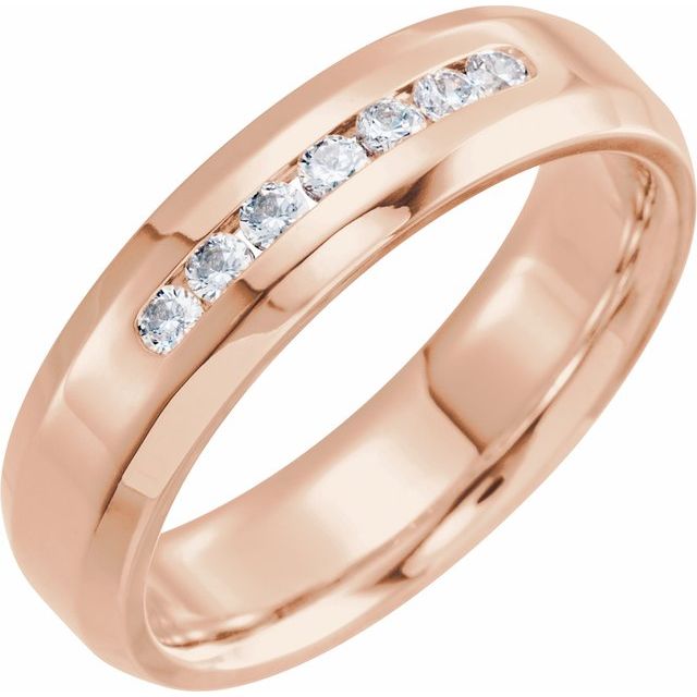 Ring i 14 kt roségull med laboratoriedyrket diamant, 0,33 ct totalt fra Smykke24