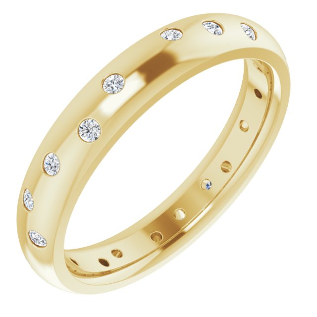 Diamantring i 14 kt gult gull, 0,33 ct totalt fra Smykke24